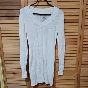 Target White V-Neck Sweater